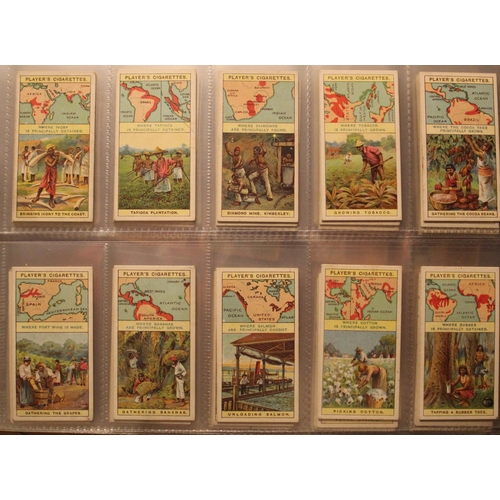 173 - Folder containing a collection of cigarette cards incl. B Morris & Sons Ltd. 1925 the queens dolls h... 