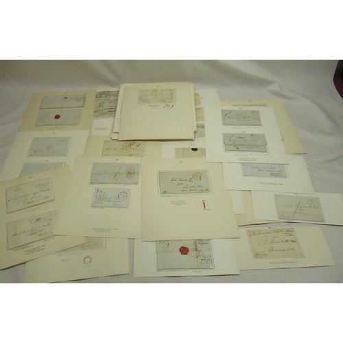 118 - Postal History - collection of early stampless wrappers franked from c.1711 - 1880's, all well prese... 