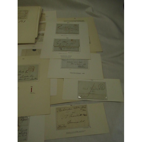 118 - Postal History - collection of early stampless wrappers franked from c.1711 - 1880's, all well prese... 