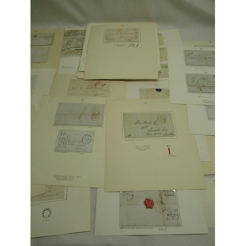 118 - Postal History - collection of early stampless wrappers franked from c.1711 - 1880's, all well prese... 