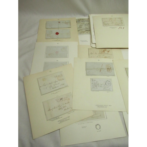 118 - Postal History - collection of early stampless wrappers franked from c.1711 - 1880's, all well prese... 