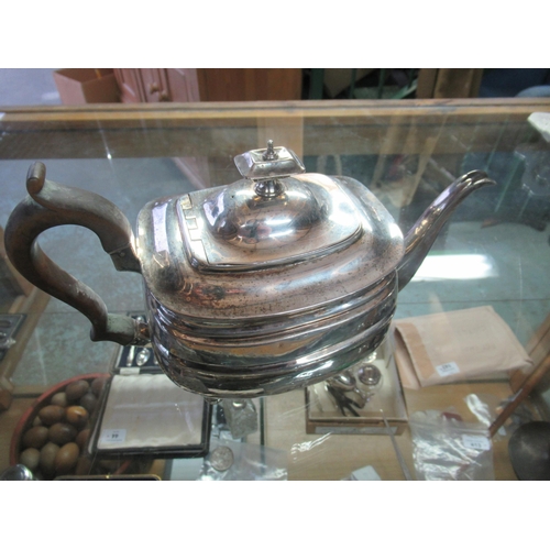 634 - Geo.III hallmarked Sterling silver teapot, by Alice & George Burrows II, London, 1807, gross 19.8ozt
