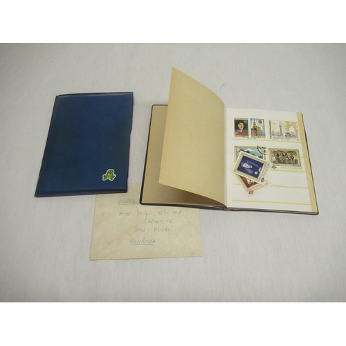 781 - Small stamp album with various stamps from Romania, USA, The Olympics etc.