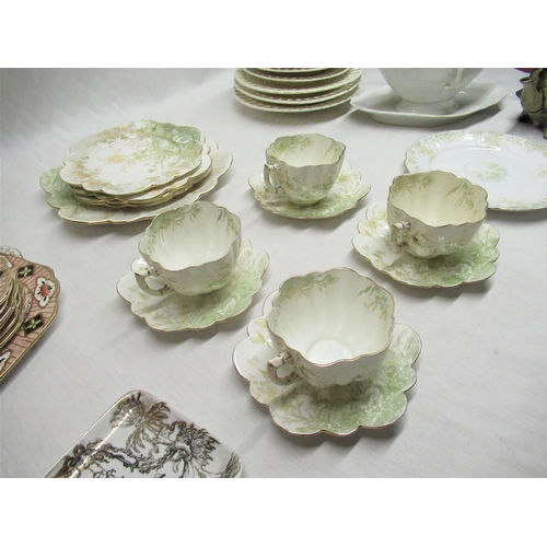 101 - Fornasetti Milano Gondola pin tray, shell type tea pot, Victorian part tea set, Creamware etc