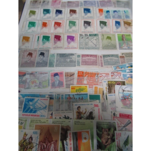 146 - Large collection of world stamps in SG albums, mostly used, collection of FDC's for GB, Australia, e... 