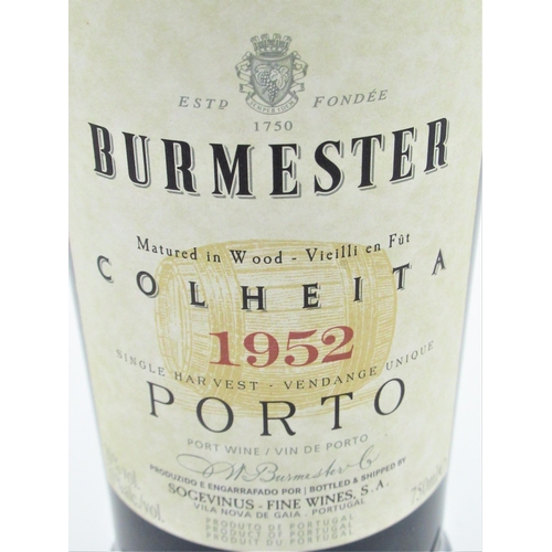 11 - Burmester Colheita 1952 Vintage Port, bottled 2018, 750ml 20%vol, 1btl