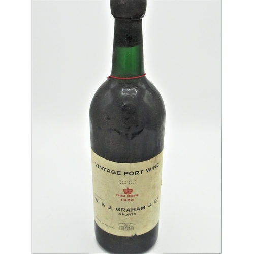 15 - W.& J. Graham Vintage Port Wine, Finest Reserve 1970, 1btl