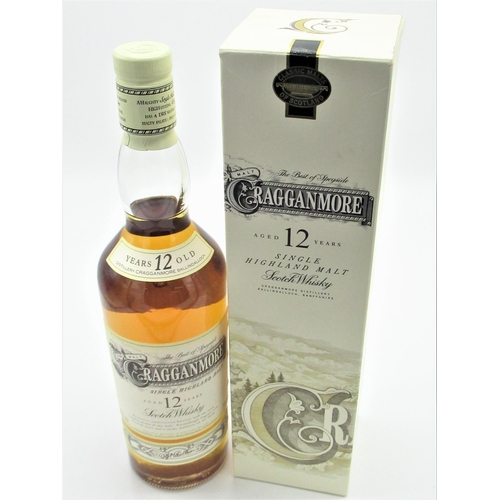 3 - Cragganmore Single Highland Malt Scotch Whisky, aged 12 years, 70cl 40%vol, for Classic Malts of Sco... 