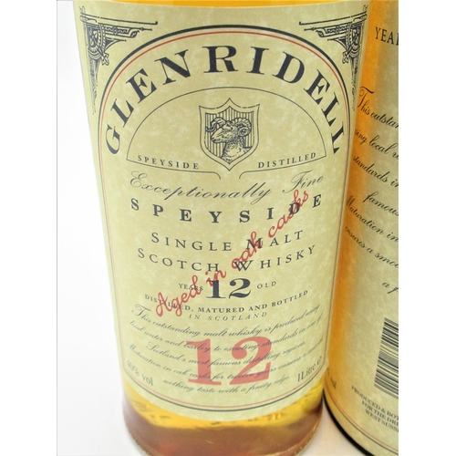 4 - Glenridell Speyside Single Malt Scotch Whisky, 12 years old, 1ltr 40%vol, in tube, 1btl