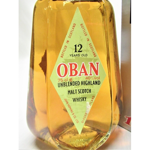 7 - Oban Unblended Highland Malt Scotch Whisky, 12 years old, 75cl 40%vol, in decanter with stopper, in ... 