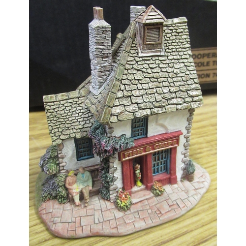 Lilliput Lane houses including The Baker Shop, Tranquil Treasure