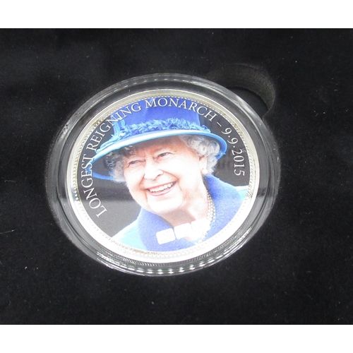 734 - ER.II, The Longest Reigning Monarch Silver NumisProof 2oz .925 silver coin in fitted case with COA 3... 