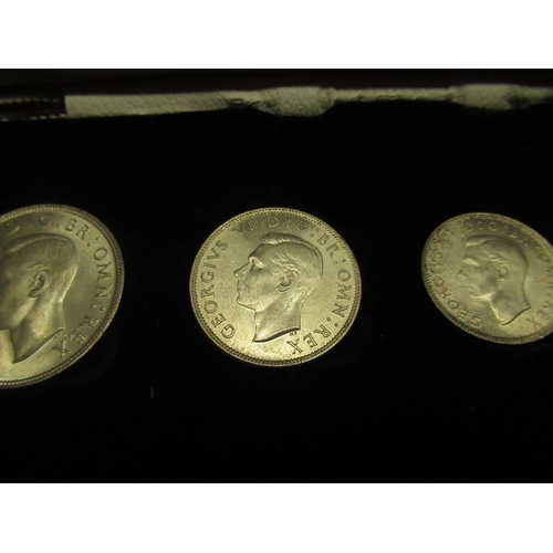 51 - Geo. VI 1946 specimen silver set, last of the silver coinage, specimen crowns 1951, 1960, 1965, 1972... 