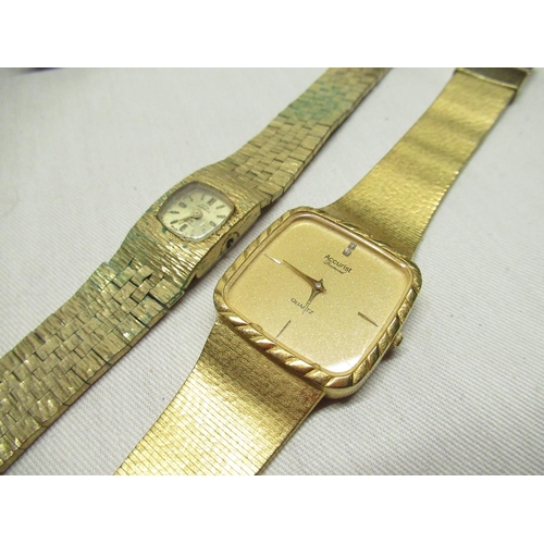 62 - Citizen Crystron quartz wristwatch with day date, Accurist Diamond quartz wristwatch, selection of o... 