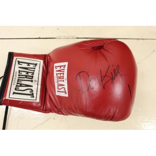 815 - Boxing interest - Everlast boxing glove signed by Don King and Lennox Lewis with COA from Panix Prom... 