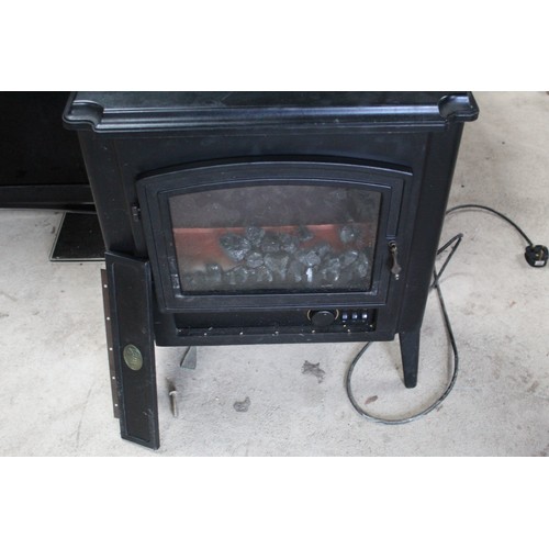 91 - Electric multi-fuel effect stove heater