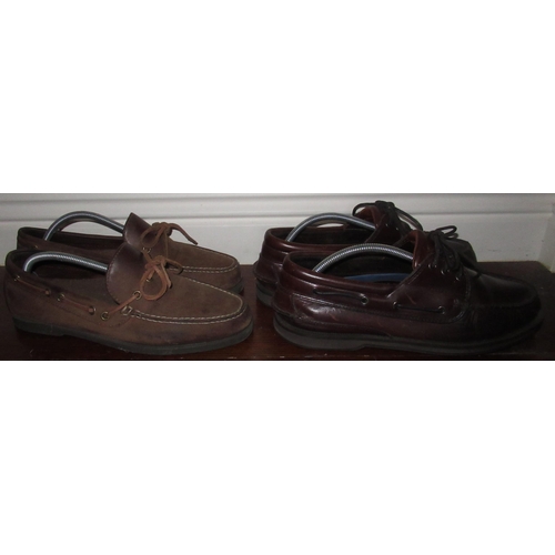 Leather deck deals type shoes