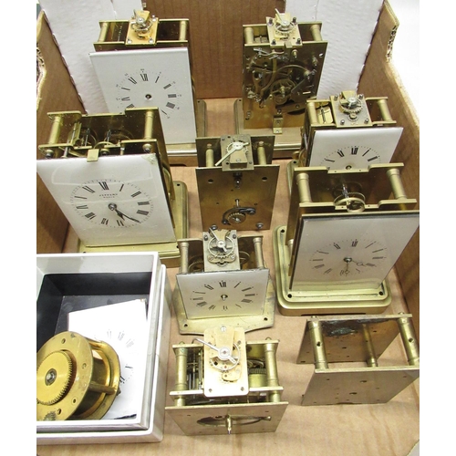42 - Early C20th and later carriage clock and carriage clock timepiece movements, cases and other related... 