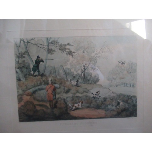 2021 - After Alken, Grouse, Pheasant, Woodcock and Partridge shooting, a  set of four Shooting prints 43cm ... 