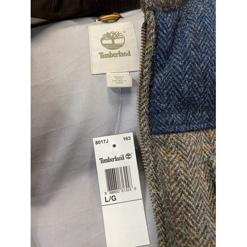 2085 - Timberland Harris Tweed goose down gilet, Size L/G