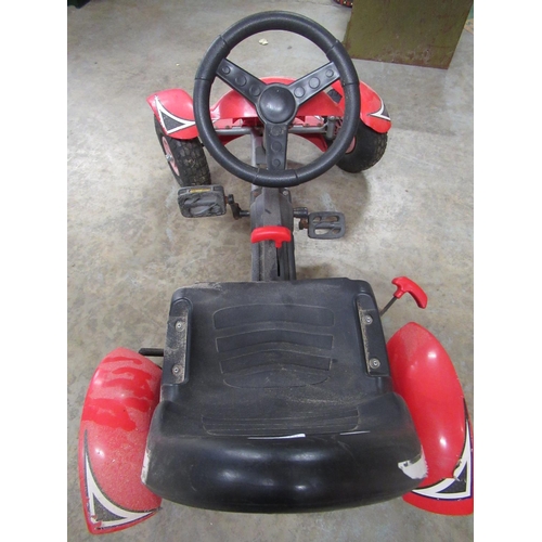 72A - Child's pedal powered go kart with pneumatic tyres