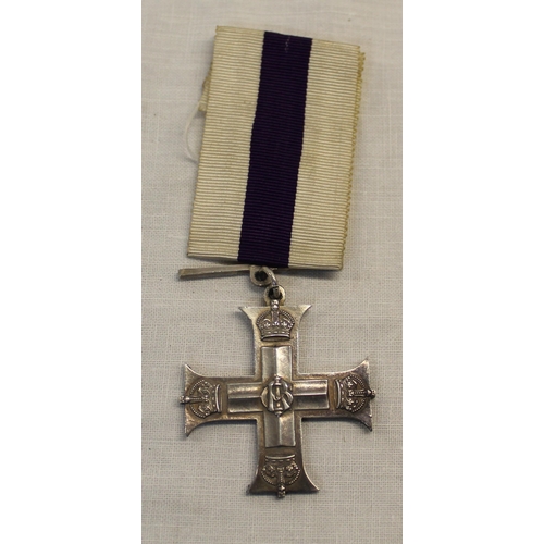 98 - Military cross ribbon bar A/F undated and unnamed (possible copy)