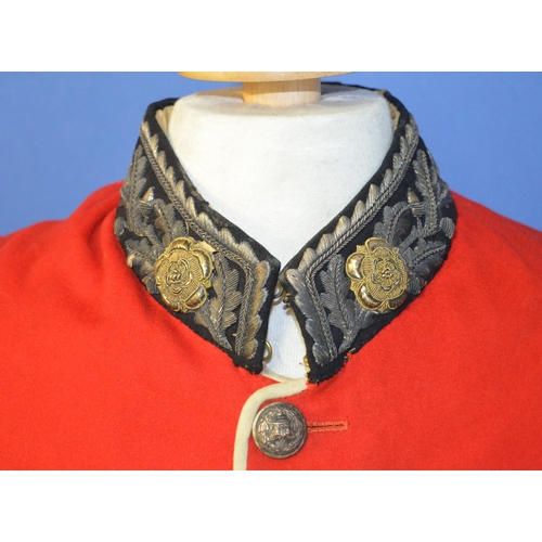 308 - Victorian Lord Lieutenants full dress uniform comprising of silk lined scarlet jacket with embroider... 