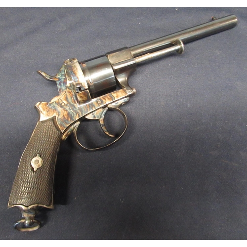 117 - Six shot pinfire revolver with 5 3/4