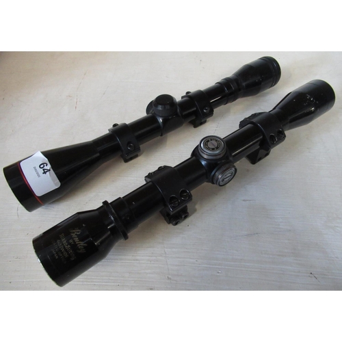 64 - Two 4x32 rifle scopes with mounts (2)