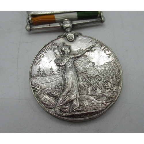 79 - King's South Africa medal with 1901 and 1902 clasps, awarded to 2734 Pte. J. Cooper Nots. R. Derby. ... 