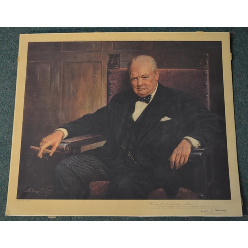 298A - Copy print of Winston Churchill titled 