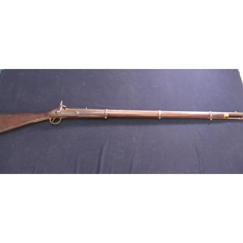 347 - Percussion cap Enfield three band tower rifle with 38