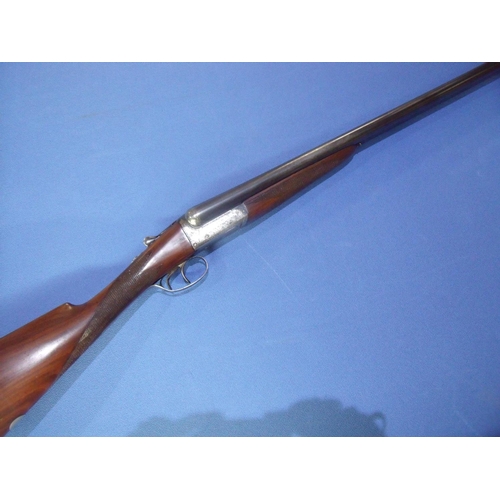 378 - Webley & Scott 12 bore side by side ejector shotgun with 29 inch barrels, choke 3/4 & 1/4, with cros... 