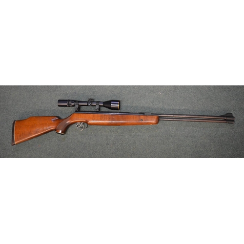 333 - Weihrauch .22 HW77 under lever air rifle with 3-9x45 Optima telescopic sight