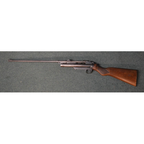 334 - Webley Mark II .22 break barrel air rifle with rear sight