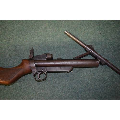 334 - Webley Mark II .22 break barrel air rifle with rear sight