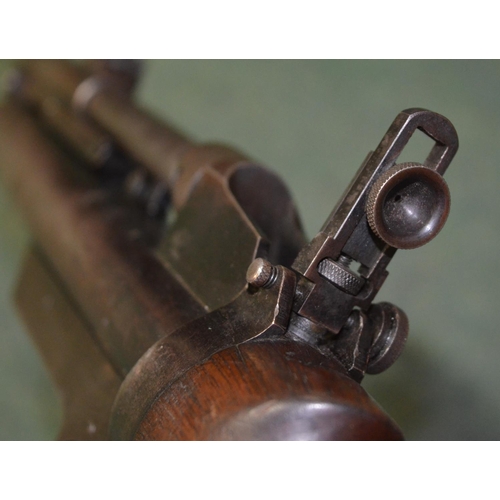 334 - Webley Mark II .22 break barrel air rifle with rear sight