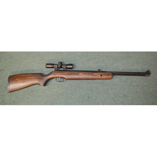 340 - Weihrauch HW57 under lever air rifle with Option Zero 4x32 telescopic sight