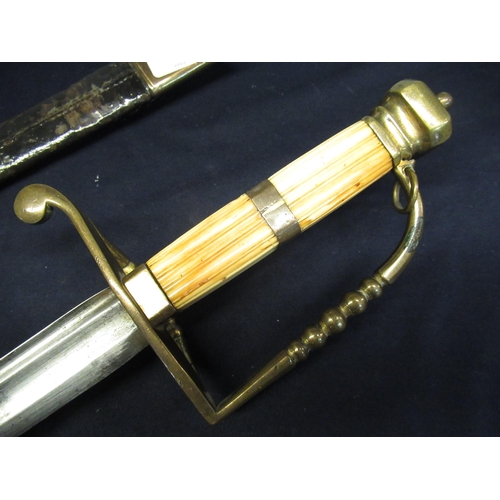 104 - British Officers five ball 1786 pattern spadroon sword, 32