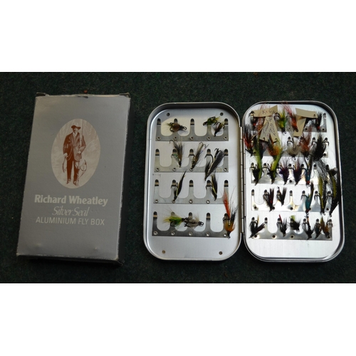 136 - Collection of fly fishing lures mostly trout