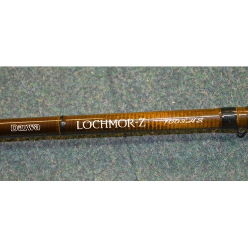 145 - Daiwa Lochmorz 1003 three piece carbon fiber salmon rod