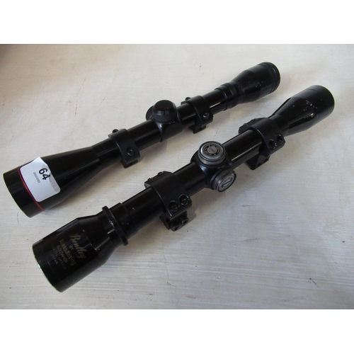 64 - Two 4x32 rifle scopes with mounts (2)