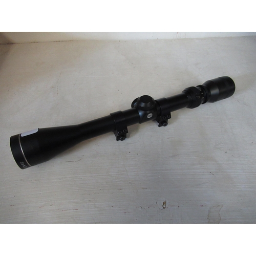 65 - 4-12x40 Edgar Bros rifle scope with 30mm roll off mounts