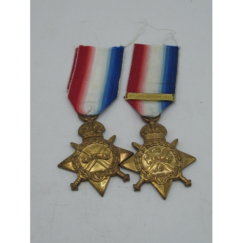 68 - 1914 Star with clasp (possible replacement) awarded to 8691 Pte. A. Servan 2/Manch.R, 1914 - 15 Star... 