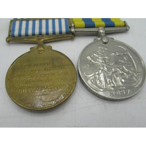 73 - Eliz. II Korea service medal awarded to P/Ssx. 839828 N. V. Smith Tel. R.N and associated United Nat... 