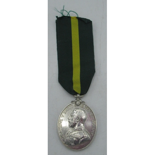 76 - Geo. V Territorial Force Efficiency medal awarded to 1368 L.Sjt. W. D. McCready 8/Durham L.I