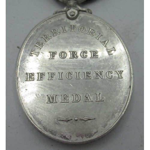 76 - Geo. V Territorial Force Efficiency medal awarded to 1368 L.Sjt. W. D. McCready 8/Durham L.I