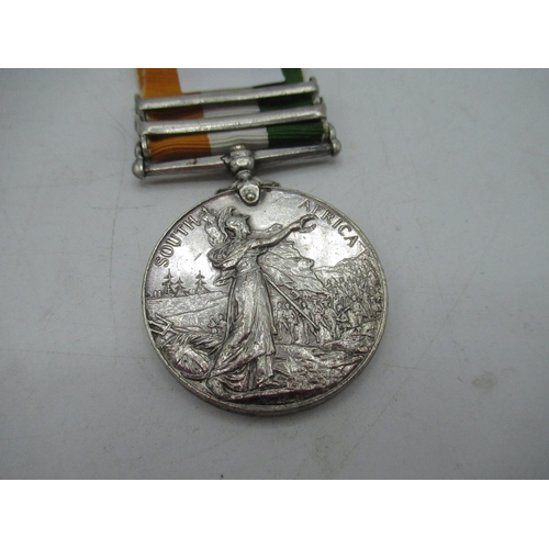 79 - King's South Africa medal with 1901 and 1902 clasps, awarded to 2734 Pte. J. Cooper Nots. R. Derby. ... 