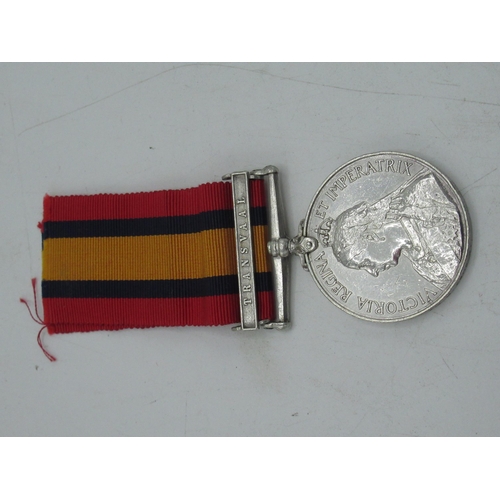 80 - Queen's South Africa medal with Transvaal clasp awarded to 6915 Pte. H. Eshelby Vol. Co. W. Yorks Re... 