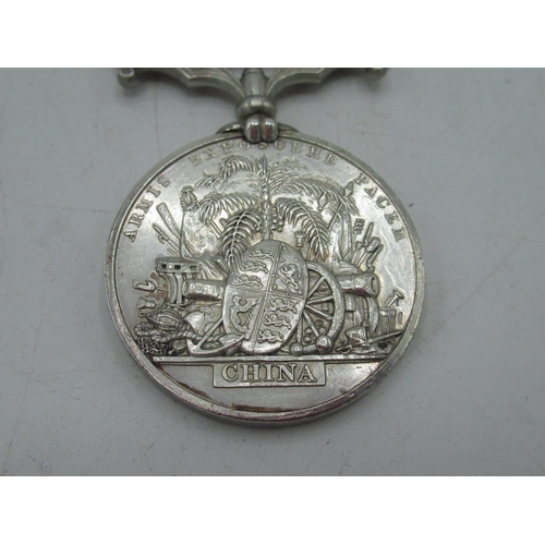 85 - Second China War medal with Canton 1857 clasp (unnamed)